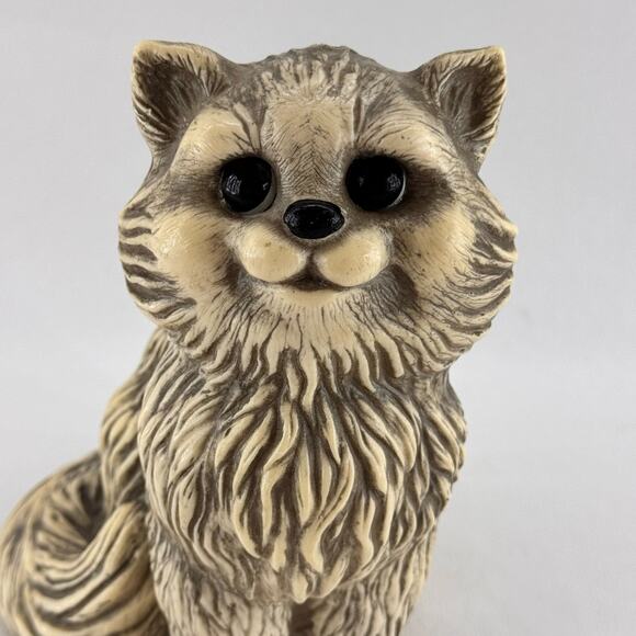 Vintage 1970's Money In the Bank Plastic Cheeky Cat Coin Bank White Gray - Picture 2 of 9